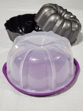 Nordic Ware Bundt Pans & Nordic Ware Purple Bundt Cake Keeper Bundt Cake Carrier